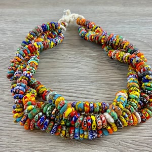 Handmade Recycled Sankas Glass Beads From Ghana Africa
