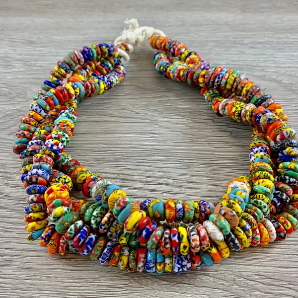 Handmade Recycled Sankas Glass Beads From Ghana Africa