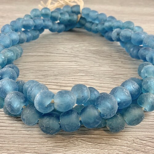 Handmade Recycled Sea Glass Beads From Ghana Africa Etsy
