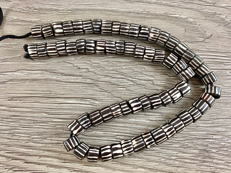 Brown Bone Beads From Africa