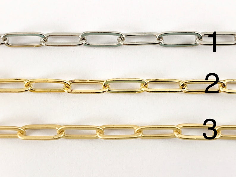 Real Gold Plated Paperclip Chain in Gold Matte Gold and Etsy