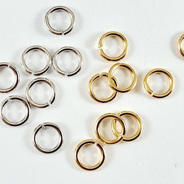 Real 18K Gold Plated Jump Ring Over Brass
