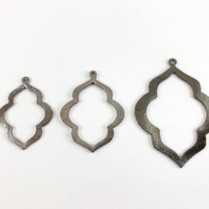 Gunmetal Plated Copper Moroccan Pendant
