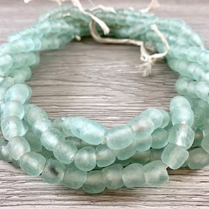 Handmade Recycled Sea Glass Beads From Ghana Africa