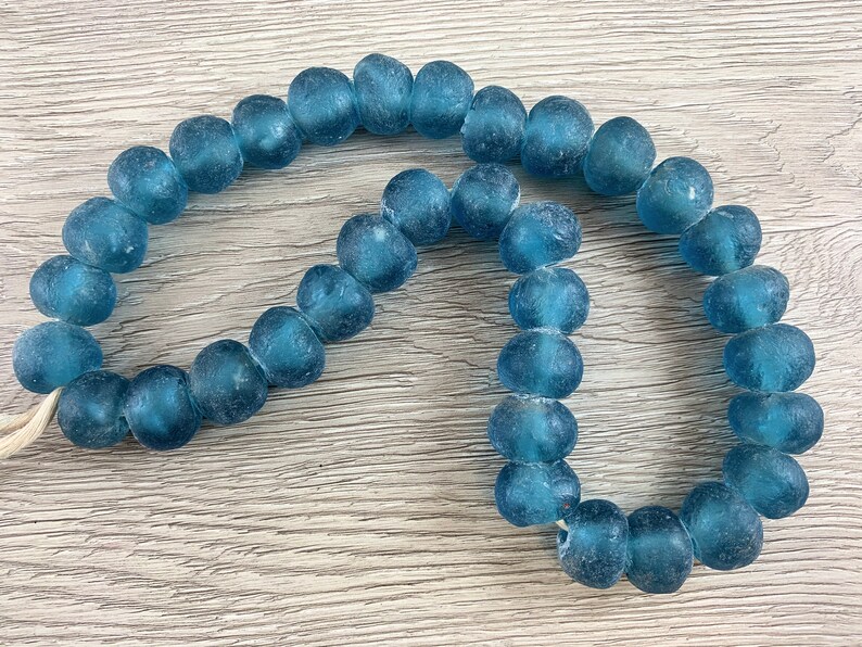 Handmade Recycled Sea Glass Beads From Ghana Africa Etsy