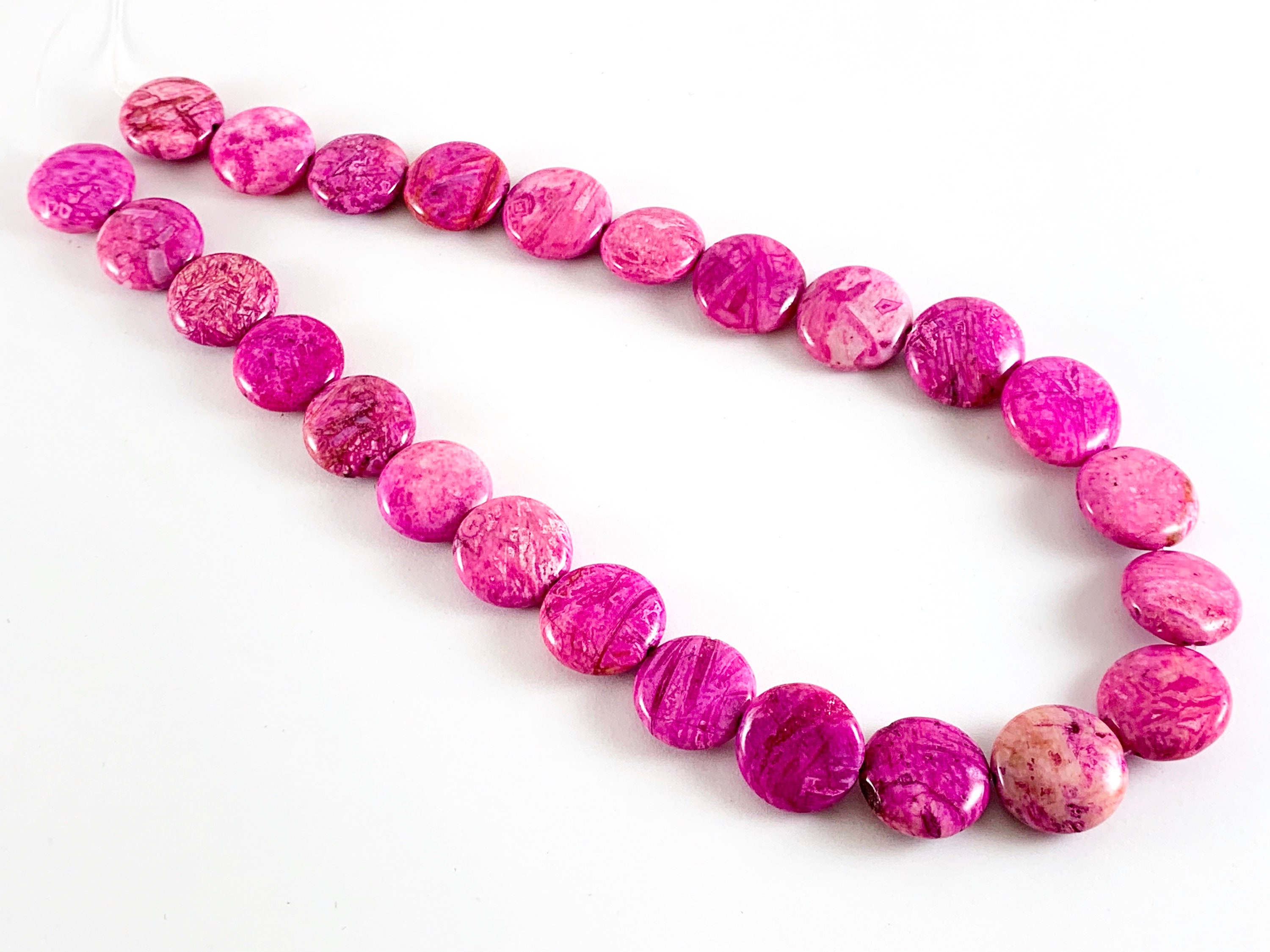 Dyed Hot Pink Crazy Lace Agate Natural Stone in Rectangle, Square