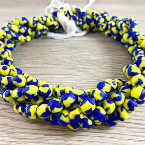 Handmade Recycled Sankas Round Beads From Ghana Africa