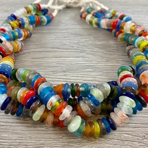 African sea Glass Beads From Ghana: Handmade Ethnic Beads From
