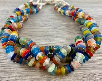 Handmade Recycled Sea Glass Beads From Ghana Africa