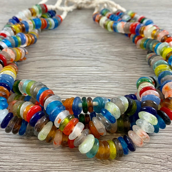 Handmade Recycled Sea Glass Beads From Ghana Africa