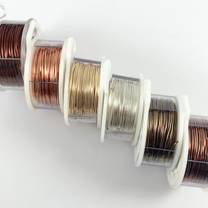 The Beadsmith Wire Elements 22-Gauge Lacquered Tarnish-Resistant Copper  Wire for Jewelry Making, 20 Yard, 18.29 Meter Spool (Antique Copper Color)