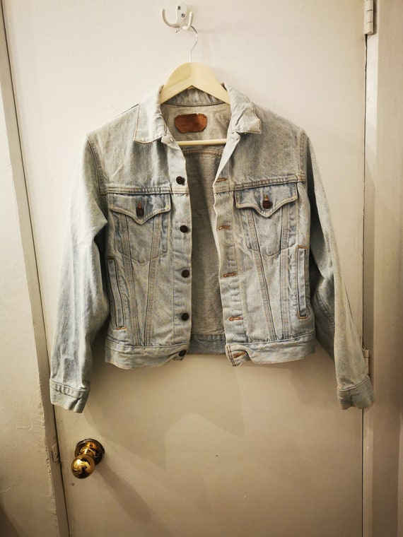 Vintage Levi's bleached out denim jacket - image 1