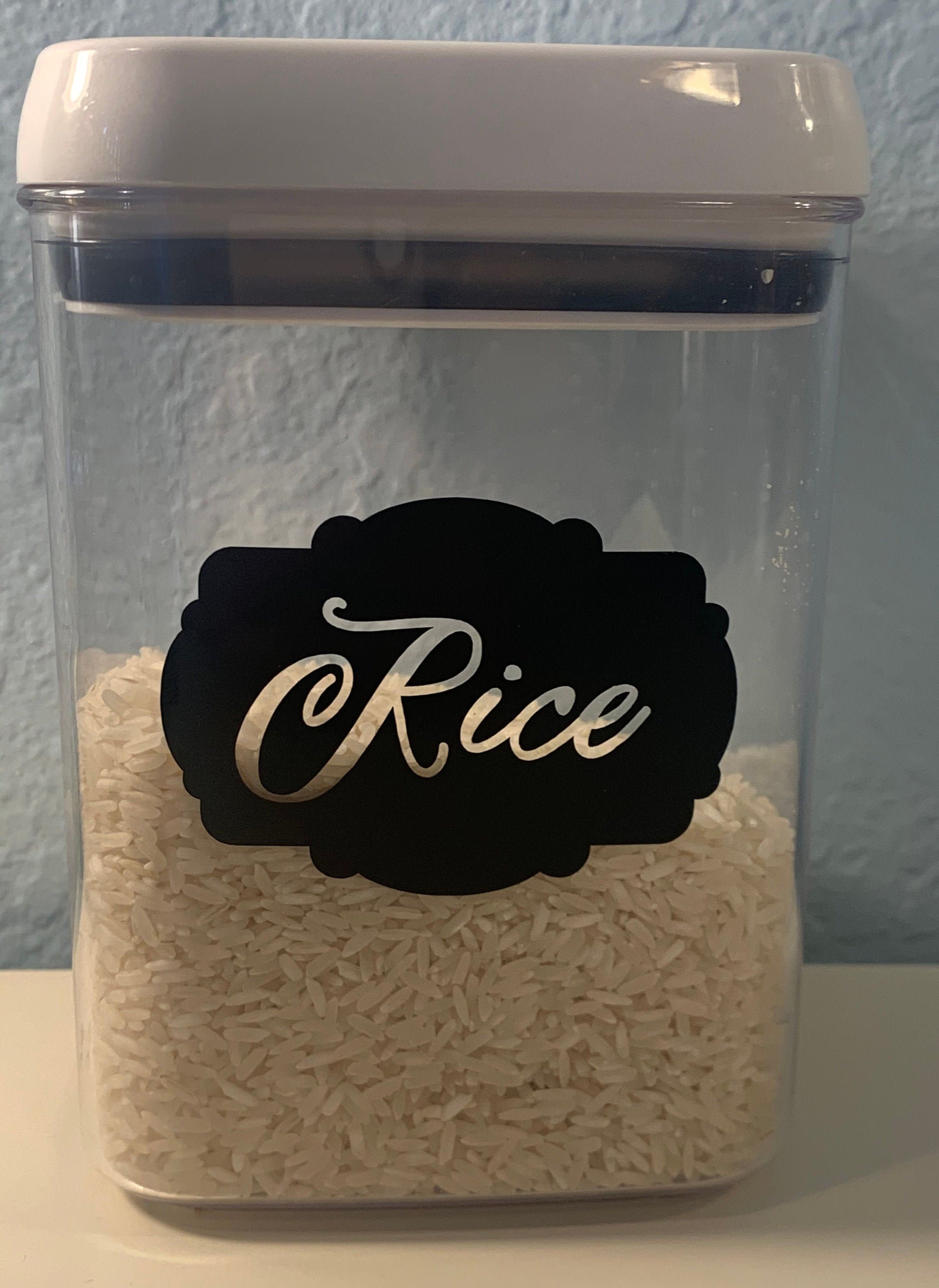 Set of 6 Food Container Label Label for containers kitchen Etsy