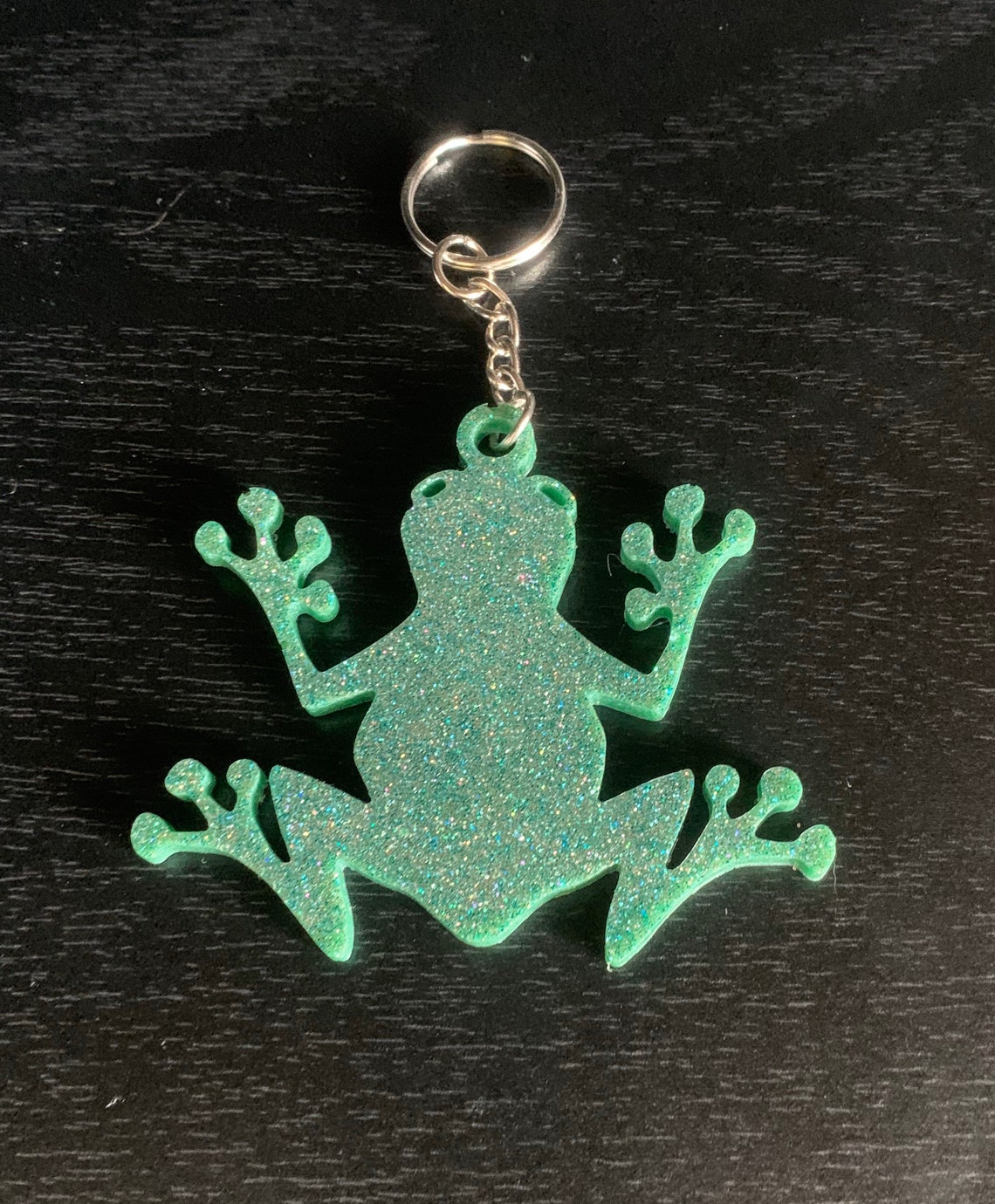 Discounted Frog Keychain Glitter Keychain Animal Keychains Etsy