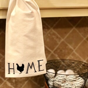Home on the Farm/ Farmhouse Kitchen Towel / Flour Sack Towel / Tea Towel / Farmhouse Kitchen Decor
