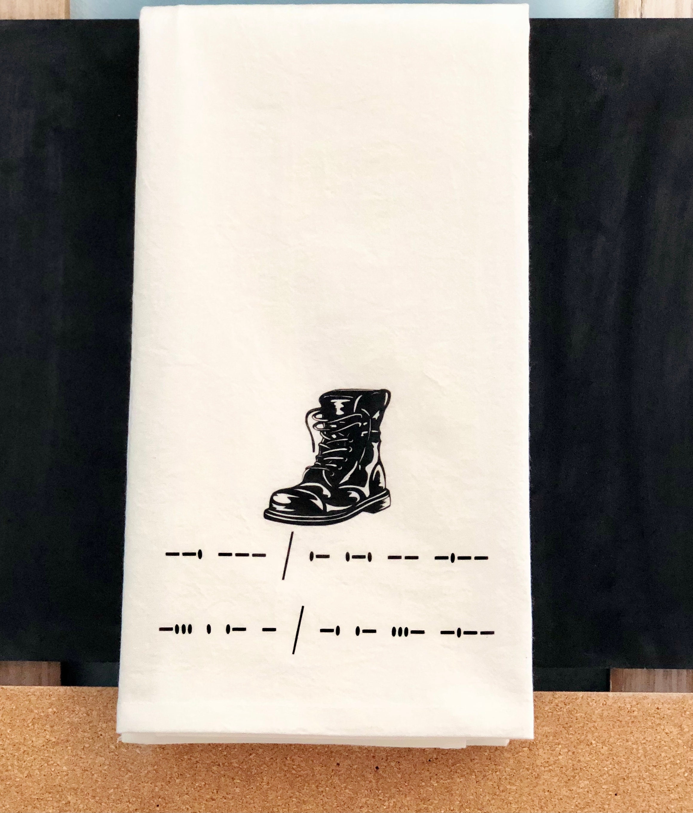 Morse Code Kitchen Towel / Tea Towel / Kitchen Decor / Flour Etsy