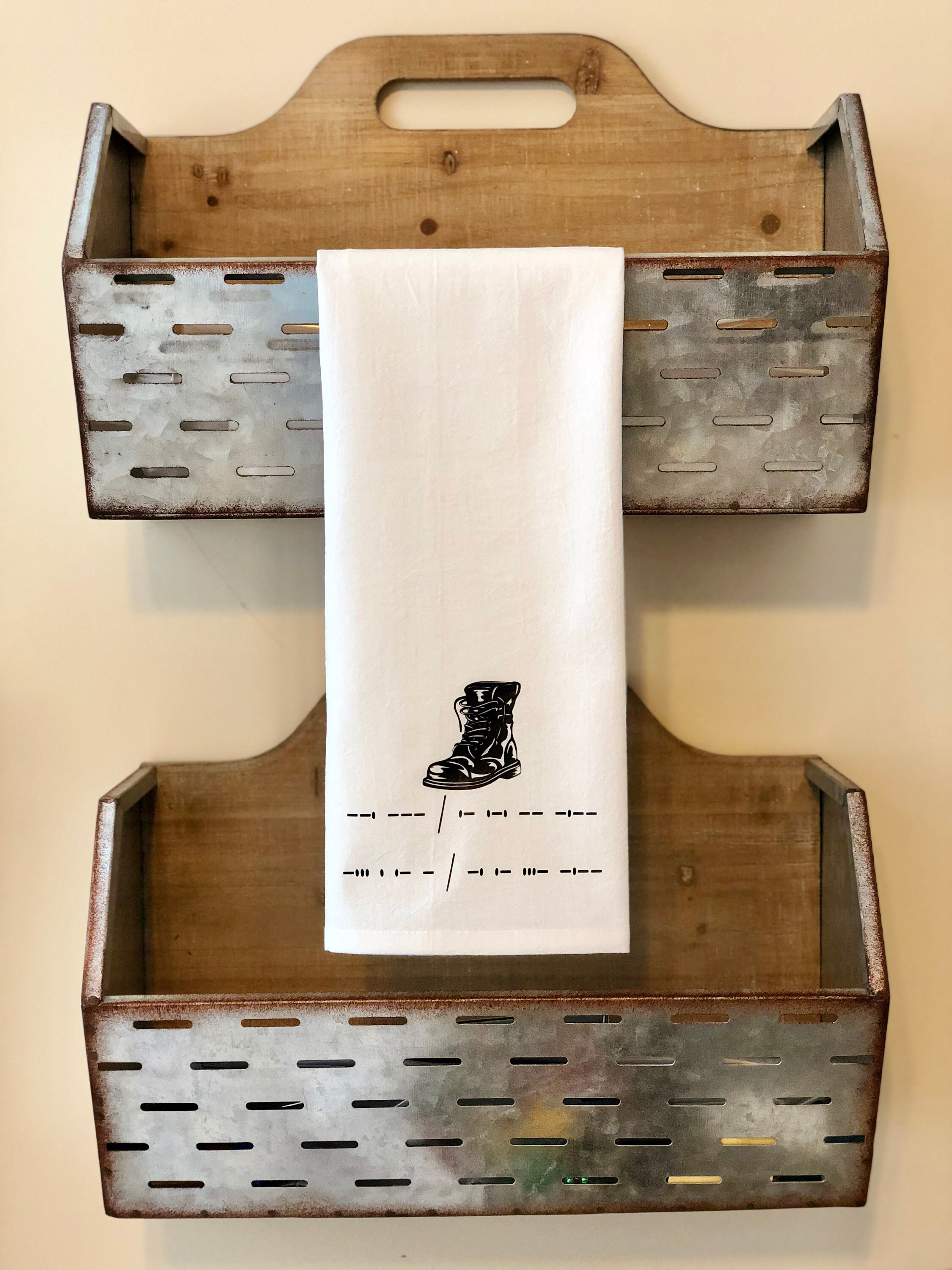 Morse Code Kitchen Towel / Tea Towel / Kitchen Decor / Flour Etsy