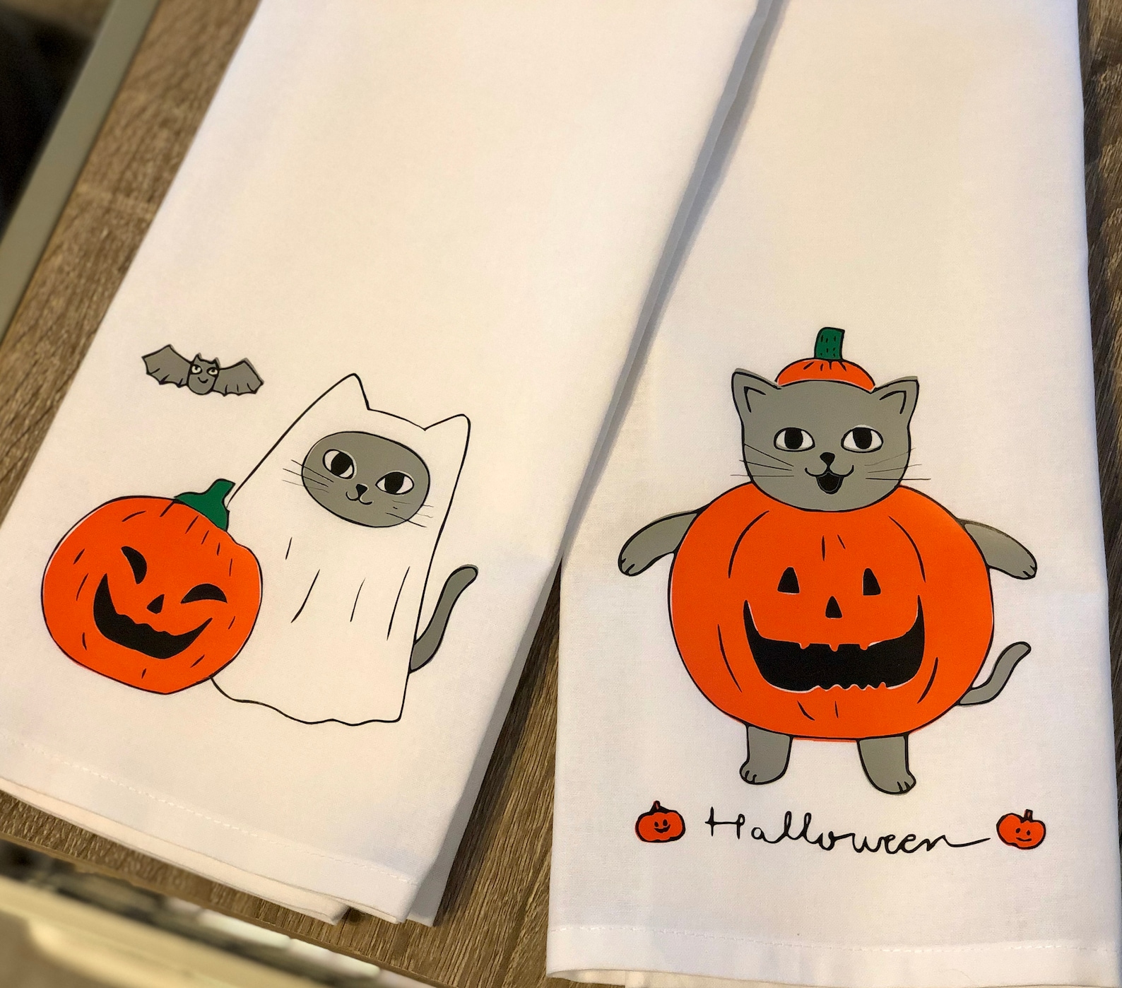 Embroider Flour Sack Towels Monogram New Made To Order Halloween Kitchen Witch
