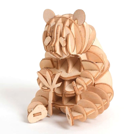 3D Wooden Puzzle Animals Model Kits Desk Decoration Etsy