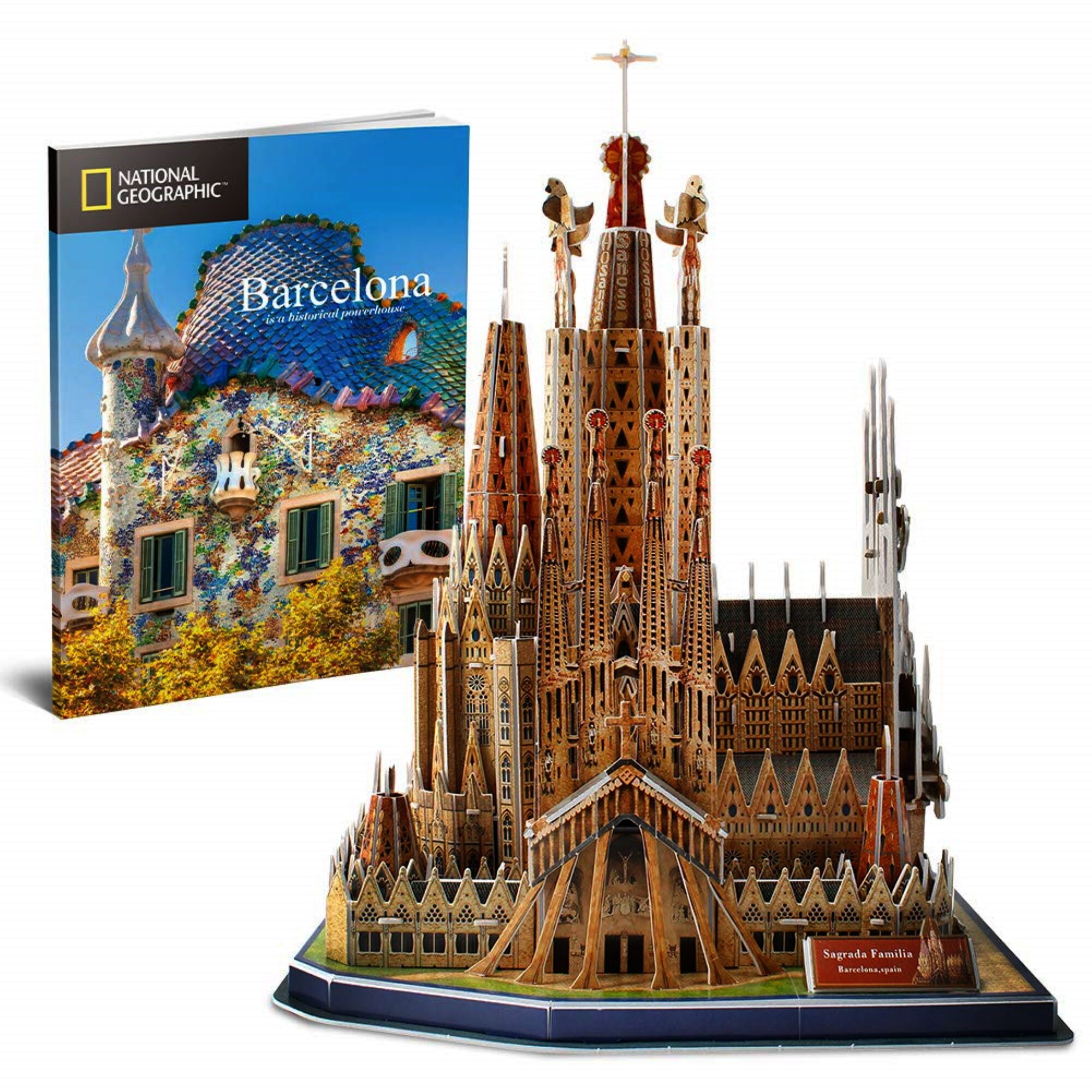 3D Puzzles Barcelona Sagrada Família Architecture Kit Model Etsy