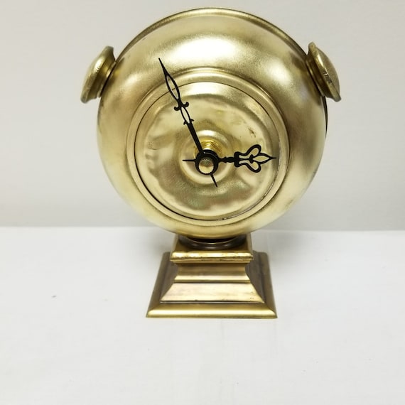 Brass Table Clock - Etsy