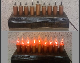 Upcycled Electric Menorah