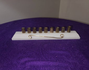 Upcycled Candle Menorah