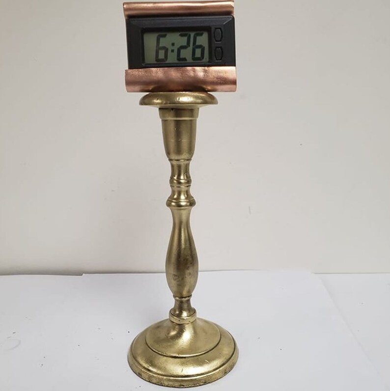 Brass Digital Table Clock image 1