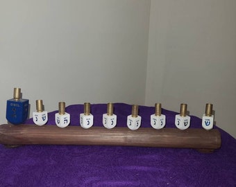 Upcycled Candle Menorah