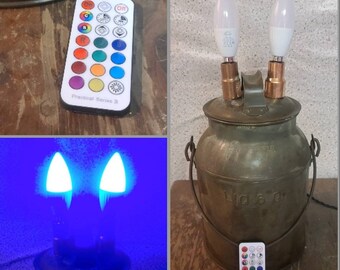 Small upcycled lamp