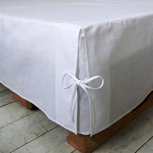 Linen Bed Skirt. Dust bed skirt. Linen Coverlet. 100% linen. Natural. Eco. All colors. All size.