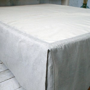 Linen Bed Skirt. Dust bed skirt. Bedskirt. Linen Coverlet. 100% linen. Natural. Eco. All colors. All size.