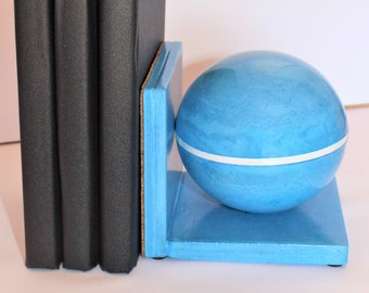 Heavy bookend 1.3kg  / Book end / Custom color book holder / Striped bookends