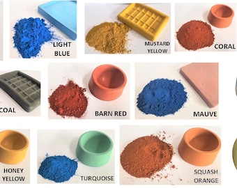 Mortier à l'oxyde de ciment / Pigment pour béton et coulis / Argile et colorant pour céramique