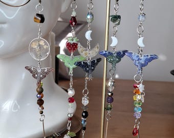 Luna Moth Glasses Chain | Silver Eyeglass Chains in Various Colours