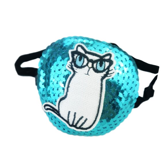 Cat Eye Patch Eye Patch for Women Cat Lady Eye Patch Blue Etsy