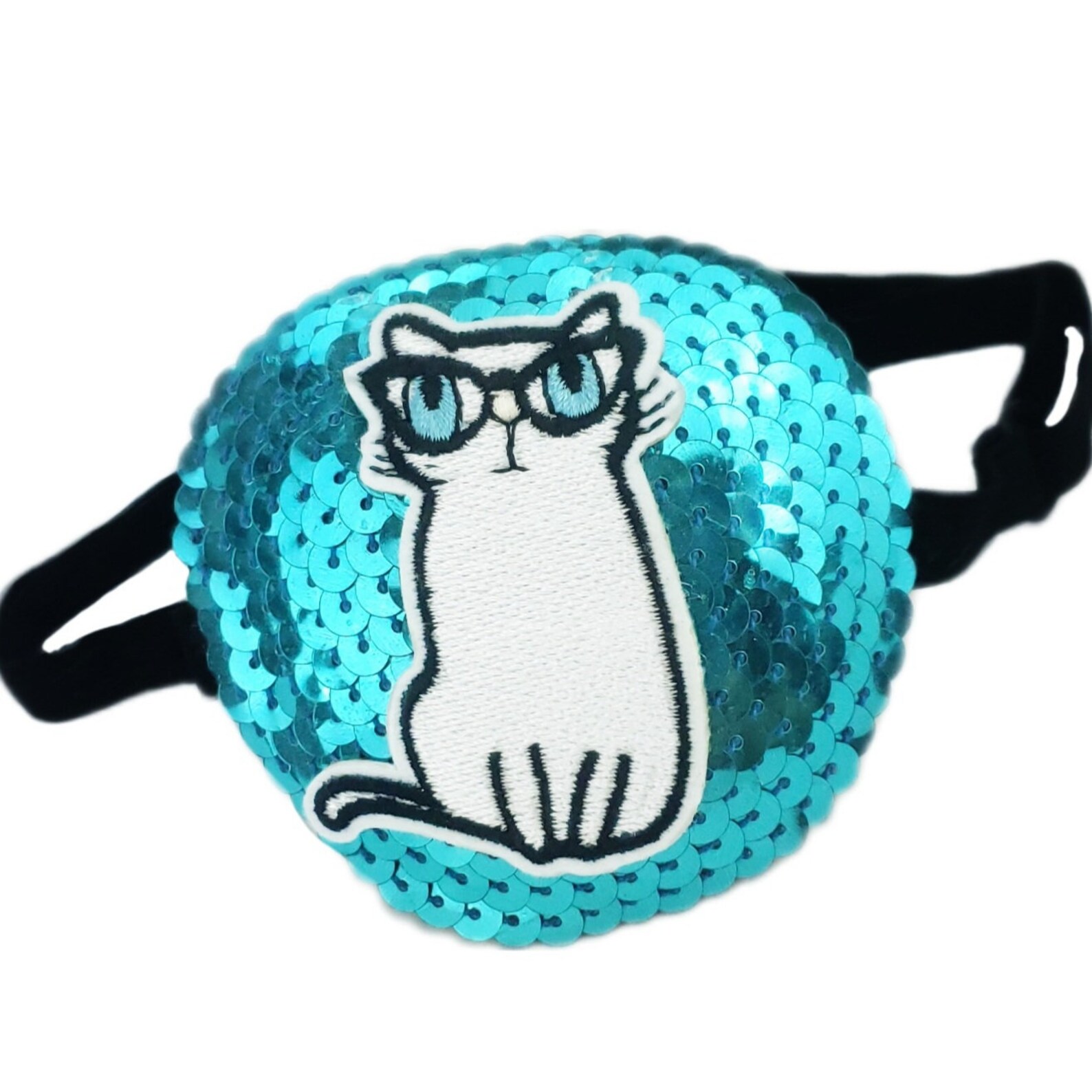 Cat Eye Patch Eye Patch for Women Cat Lady Eye Patch Blue Etsy
