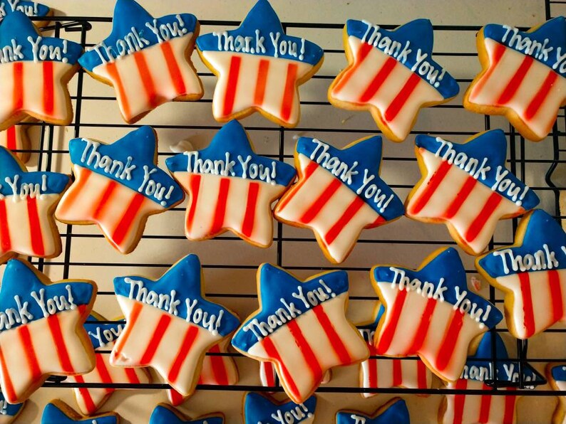 2 Dozen Veterans Day Cookies July 4th cookies Etsy