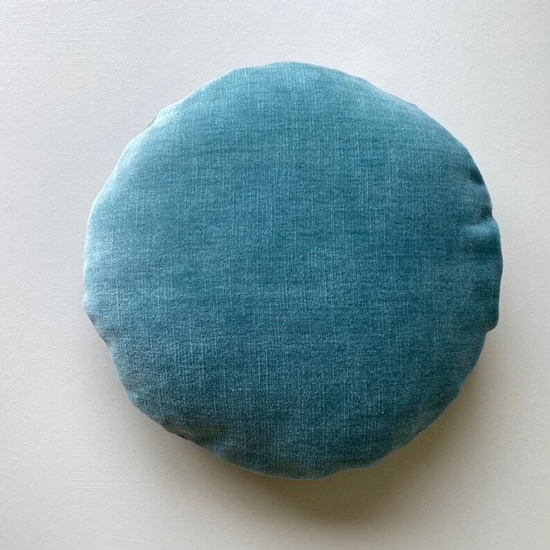 Velvet Round Cushion 14 Multi Colours Available Etsy UK