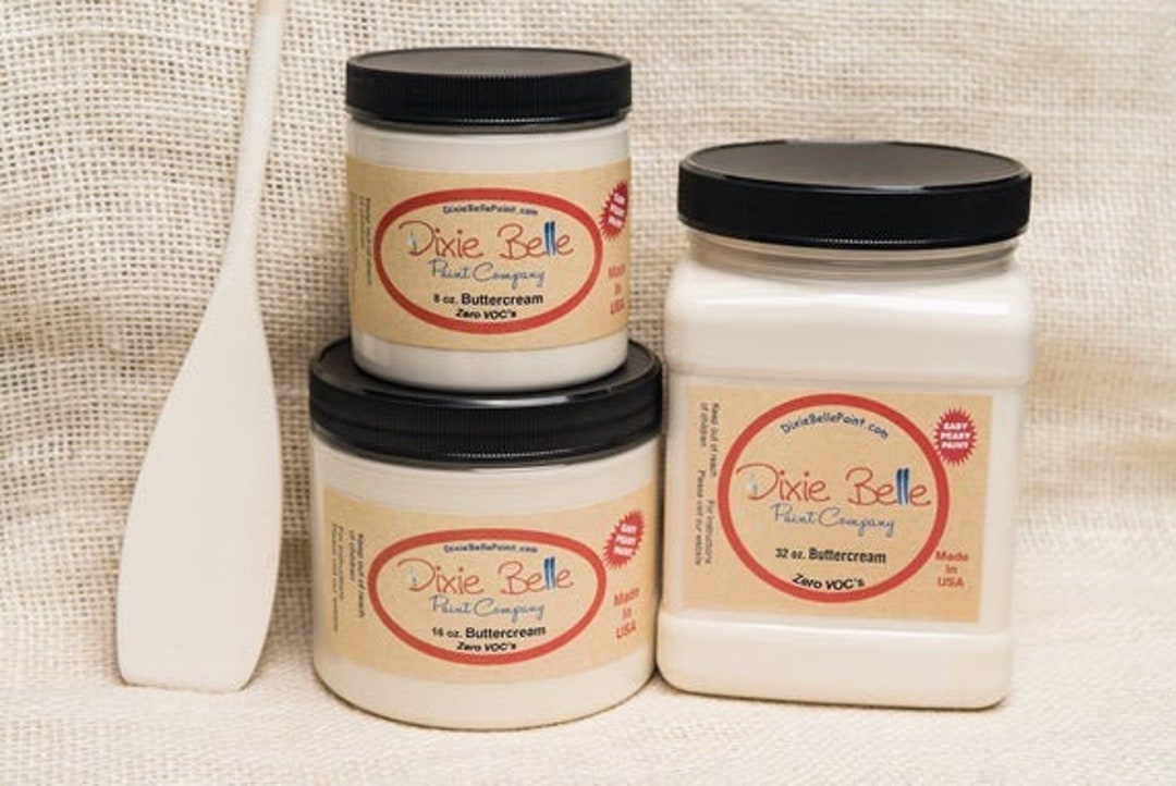 Dixie Belle Mineral Chalk Paint Buttercream 8 16 or 32 Ounce Etsy
