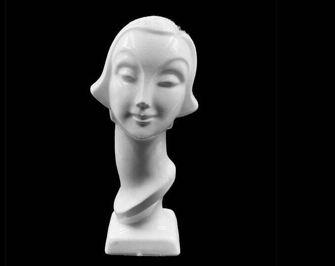 Vintage Ceramic Art Deco Woman / Statue Made in Japan 7 Inches Etsy