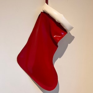 Latex Gummi Weihnachtsstrumpf - Weihnachten Nikolaus Geschenk Feier Gay