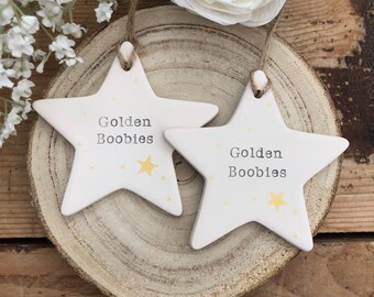 Personalised breastfeeding award | breastfeeding token | golden boobies keepsake | diamond boobies | 1 year nursing medal