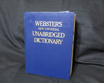 Websters Dictionary Etsy -