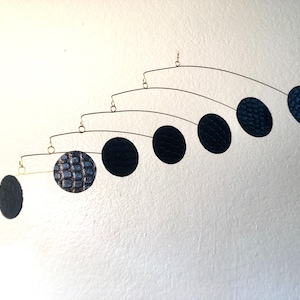 Textured Lizard Paper Hanging Art Mobile for Home Decoration and Meditation