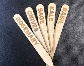 Personalised Bamboo Plant Markers