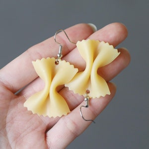 Farfalle Bowtie Pasta Earrings Handmade