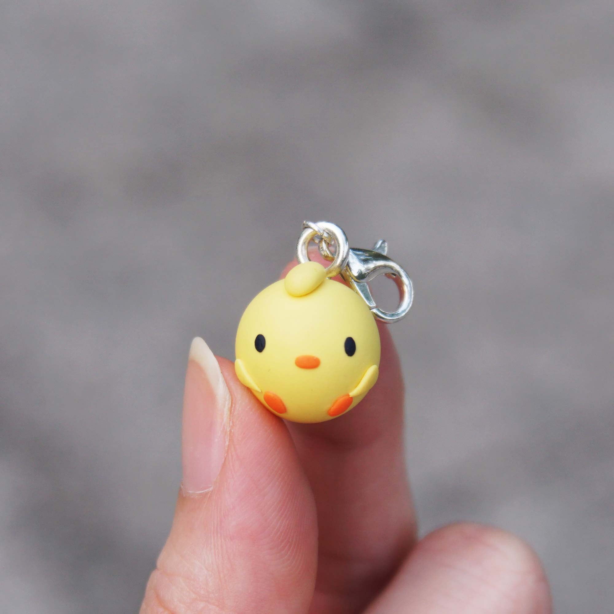 Baby Chick Charm Cheeks Chicken Keychain Miniature Animal - Etsy Australia