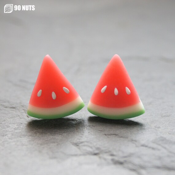Watermelon earrings etsy deals