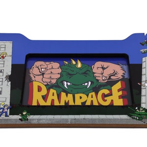 Arcade1up Rampage Lit Riser Panel